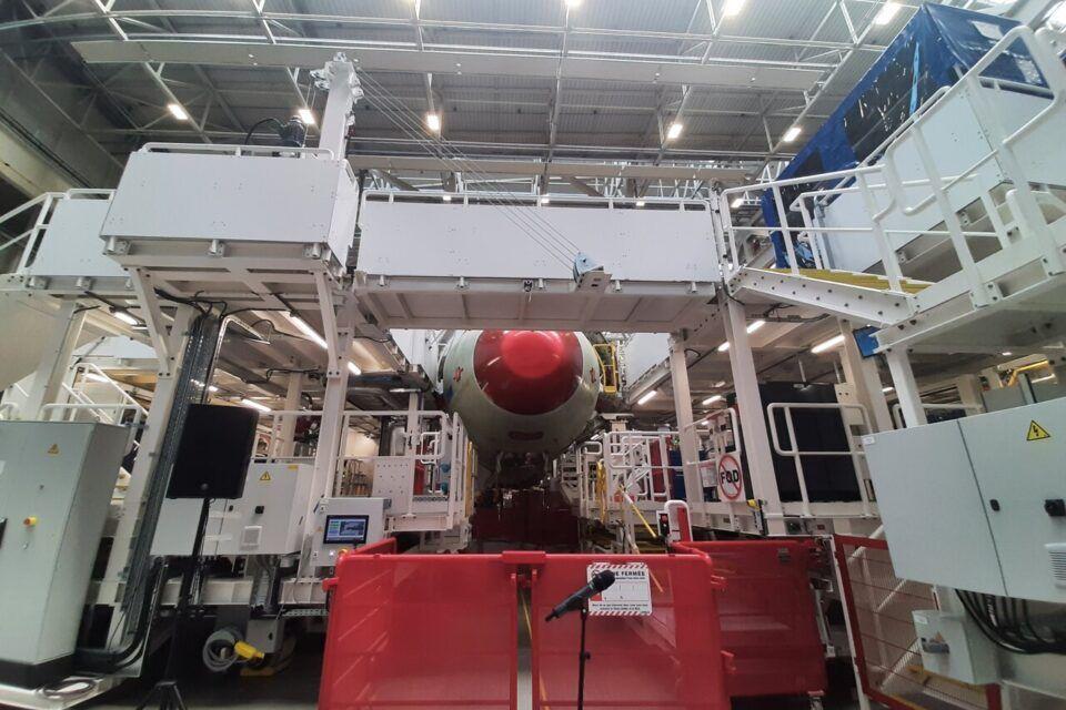 Airbus inaugure une nouvelle ligne d'assemblage d'A321